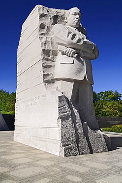 USA, Washington DC, National Mall, Martin Luther King Junior Memorial.