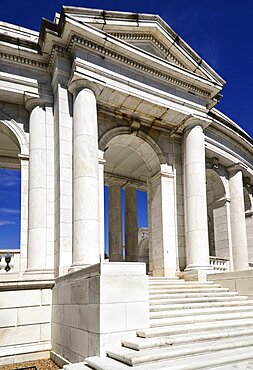 USA, Washington DC, Arlington National Cemetery, The Memorial Amphitheater, South Entrance.