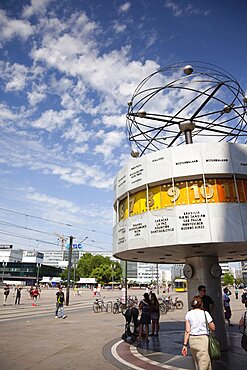 Germany, Berlin, Mitte, Alexanderplatz, the World Clock.