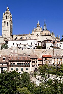 Spain, Castille-Leon, Segovia, The Cathedral.