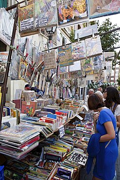 Spain, Madrid, El Rastro Flea market.