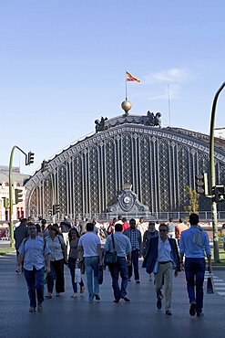 Spain, Madrid, Atocha Railway Station.