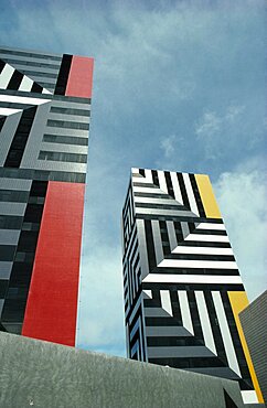 BRAZIL  Salvador Modern apartment blocks in bold geometric design. Brasil Brazil