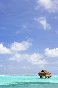 WEST INDIES St Vincent & The Grenadines Canouan Amrita Spa offshore treatment rooms off Godahl Beach at Raffles Resort