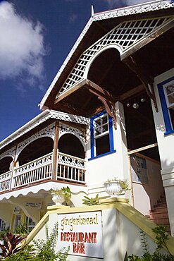 WEST INDIES St Vincent & The Grenadines Bequia The Gingerbread restaurant and bar in Port Elizabeth