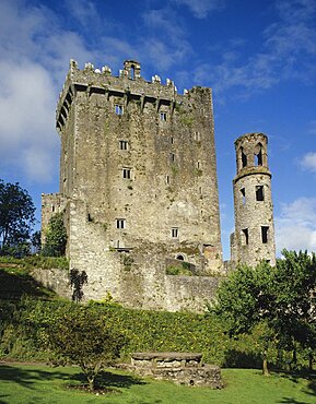 Ireland, County Cork, Blarney Castle Keep and Tower