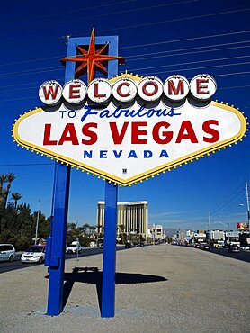 Welcome to fabulous Las Vegas sign on Las Vegas Boulevard south, Las Vegas, Nevada, United States of America