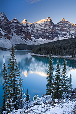 Moraine Lake from the Rockpile, Canada, North America