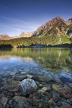 Popradske Pleso Lake in the High Tatra mountains, Slovakia, Europe