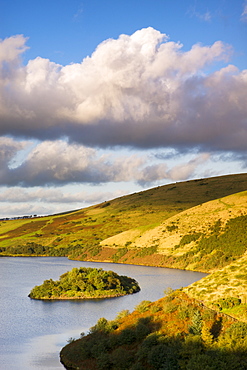 Early autumn afternoon overlooking Meldon Reservoir, Dartmoor National Park, Devon, England, United Kingdom, Europe