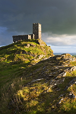 Brentor Church on top of Brent Tor, Dartmoor, Devon, England, United Kingdom, Europe 