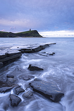 Stormy conditions at Kimmeridge Bay on the Jurassic Coast, UNESCO World Heritage Site, Dorset, England, United Kingdom, Europe