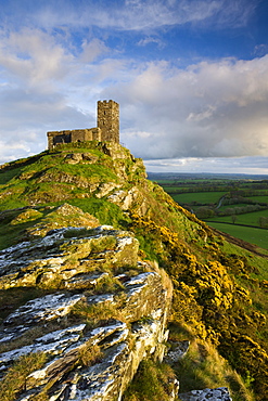 St. Michael de Rupe church on Brent Tor, Brentor, Dartmoor National Park, Devon, England, United Kingdom, Europe