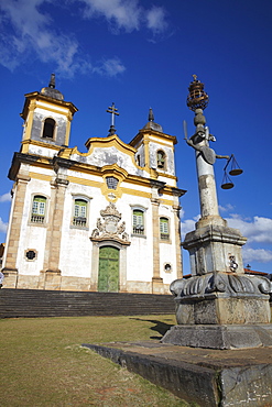 Sao Francisico of Assis Church in Praca Minas Gerais, Mariana, Minas Gerais, Brazil, South America 