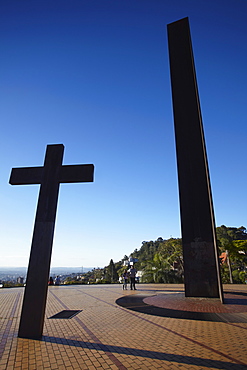 Monuments at Praca do Papa (Pope's Square), Belo Horizonte, Minas Gerais, Brazil, South America 