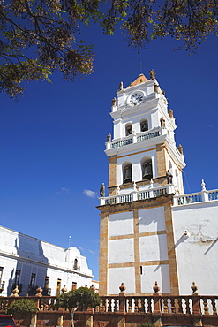 Cathedral in Plaza 25 de Mayo, Sucre, UNESCO World Heritage Site, Bolivia, South America