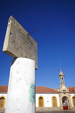 Sundial in Plaza Anzures, Sucre, UNESCO World Heritage Site, Bolivia, South America