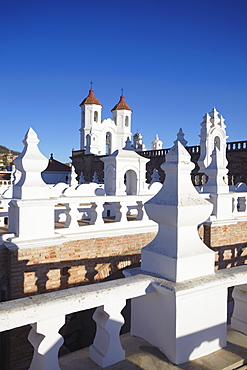 Rooftop of Convento de San Felipe Neri, Sucre, UNESCO World Heritage Site, Bolivia, South America