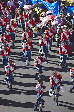 Dancers performing in Entrada Universitaria (University Entrance) Festival, La Paz, Bolivia, South America