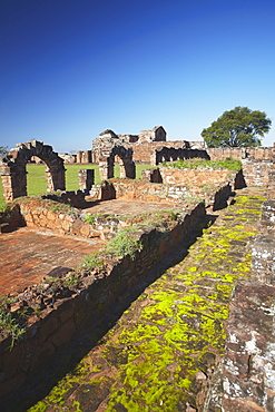 Ruins of Jesuit mission at Trinidad (La Santisima Trinidad de Parana), UNESCO World Heritage Site, Parana Plateau, Paraguay, South America