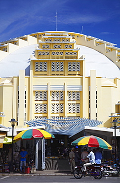 Art Deco architecture of Central Market, Phnom Penh, Cambodia, Indochina, Southeast Asia, Asia