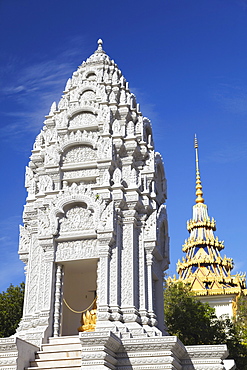 Kantha Bopha Stupa at Silver Pagoda in Royal Palace, Phnom Penh, Cambodia, Indochina, Southeast Asia, Asia 