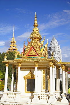 Shrine at Silver Pagoda in Royal Palace, Phnom Penh, Cambodia, Indochina, Southeast Asia, Asia