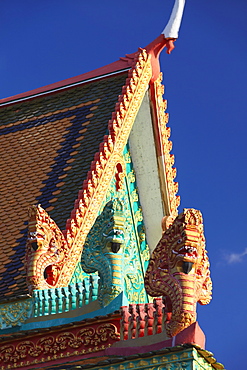 Details of roof of Wat Han Chey, Kampong Cham, Cambodia, Indochina, Southeast Asia, Asia