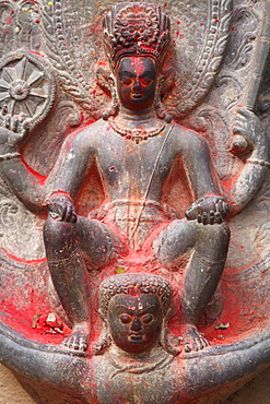 Vishnu and Garuda statue at Changu Narayan Temple, Bhaktapur, UNESCO World Heritage Site, Kathmandu Valley, Nepal, Asia