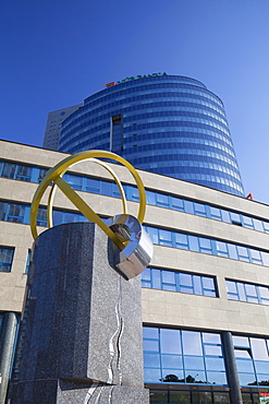 VUB Bank building in City Business Centre, Bratislava, Slovakia, Europe