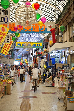 Ichibahon-dori indoor shopping arcade, Naha, Okinawa, Japan, Asia