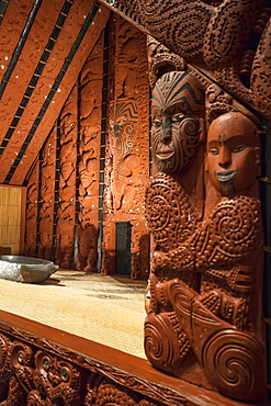 Maori pataka in Auckland Museum, Auckland, North Island, New Zealand, Pacific