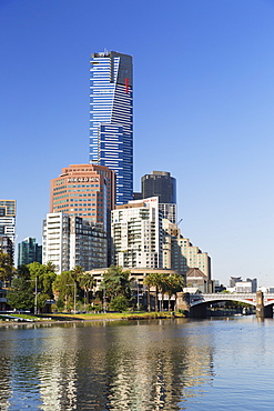 Eureka Tower and Yarra River, Melbourne, Victoria, Australia, Pacific