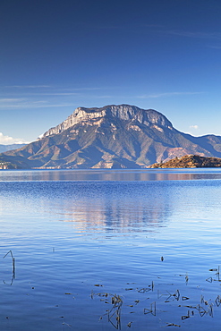 View of Lugu Lake, Yunnan, China, Asia