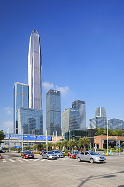 Ping An International Finance Centre, world's fourth tallest building in 2017 at 600m, Futian, Shenzhen, Guangdong, China, Asia