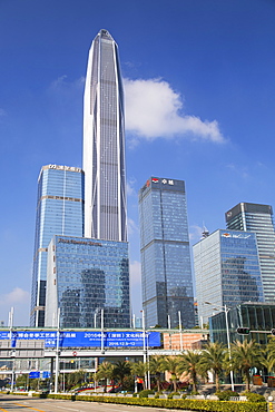 Ping An International Finance Centre, world's fourth tallest building in 2017 at 600m, Futian, Shenzhen, Guangdong, China, Asia