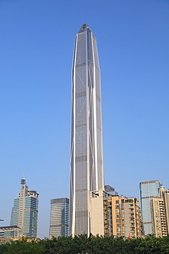 Ping An International Finance Centre, world's fourth tallest building in 2017 at 600m, Futian, Shenzhen, Guangdong, China, Asia