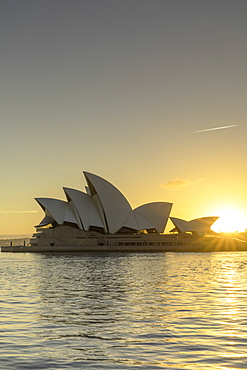 Sydney Opera House at sunrise, UNESCO World Heritage Site, Sydney, New South Wales, Australia, Pacific