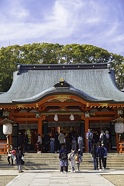 Ikuta Jinja shrine, Kobe, Kansai, Japan, Asia