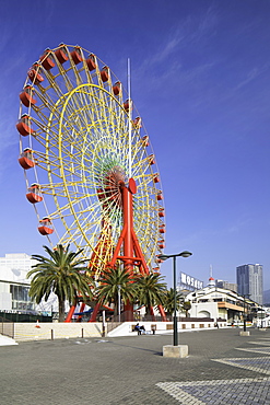 Ferris wheel at harbour, Kobe, Kansai, Japan, Asia