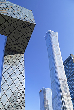 CITIC Tower, the tallest skyscraper in Beijing in 2020, and CCTV Headquarters, Beijing, China, Asia