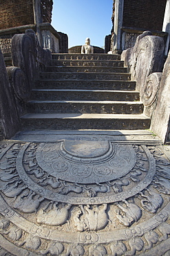 Vatadage, Quadrangle, Polonnaruwa, UNESCO World Heritage Site, North Central Province, Sri Lanka, Asia