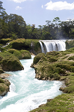 Rio Santo Domingo, Centro Ecoturistico Las Nubes, Chiapas, Mexico, North America 