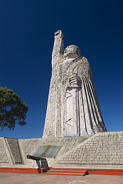 Statue of Jose Maria Morelos, a revolutionary hero, Isla Janitzio, Lago de la Patzcuaro, Patzcuaro, Michoacan, Mexico, North America