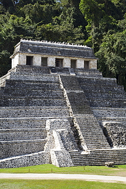 Temple of Inscriptions, Palenque Archaeological Park, UNESCO World Heritage Site, Palenque, Chiapas, Mexico, North America