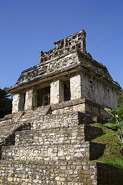 Temple of the Sun, Palenque Archaeological Park, UNESCO World Heritage Site, Palenque, Chiapas, Mexico, North America