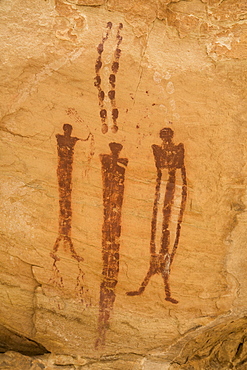 Wild Horse Canyon Pictograph Panel, Barrier Canyon style, near Hanksville, Utah, United States of America, North America