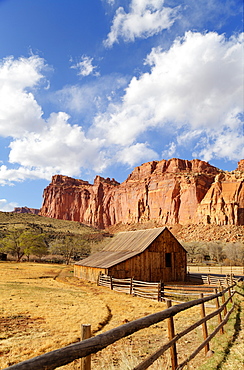 Historic Gifford Homestead Barn dating from 1908, Capitol Reef National Park, Utah, United States of America, North America