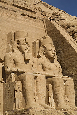 Colossi of Ramses II, Sun Temple, Abu Simbel, UNESCO World Heritage Site, Egypt, North Africa, Africa