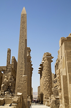 Obelisk of Tuthmosis, Karnak Temple, Luxor, Thebes, UNESCO World Heritage Site, Egypt, North Africa, Africa